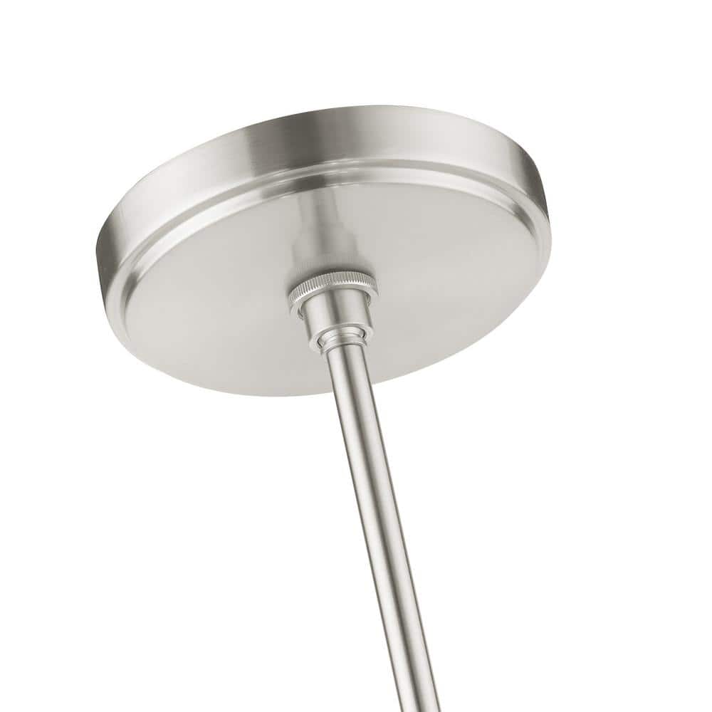 Nickel Drum Pendant Light with Latticework Shade