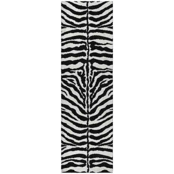 Dream Shag Premium Machine Washable Abstract ADS42 Pearl 2 ft. x 7 ft. Runner Rug