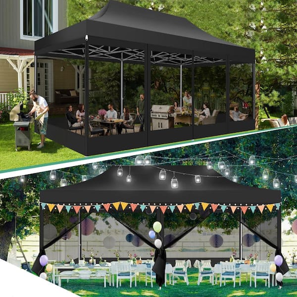 COBIZI 10x20 Canopy Tent, Heavy Duty Pop up Canopy with Sidewalls