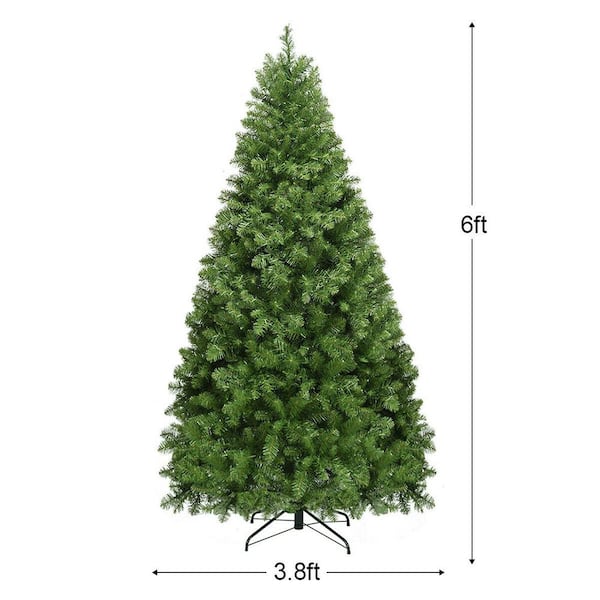 Like New 8 ft. Pre-Lit PVC Hinged Artificial Christmas Tree with 430 LED Lights newest