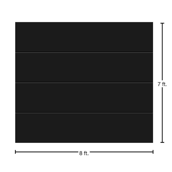 Clopay Modern Steel 8 ft x 7 ft Insulated 18.4 R-Value Black