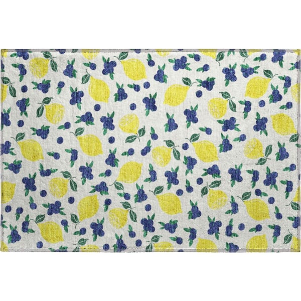 Mayfield Premium Machine Washable Abstract AMF2354 Ivory 2 ft. x 3 ft. Accent Rug