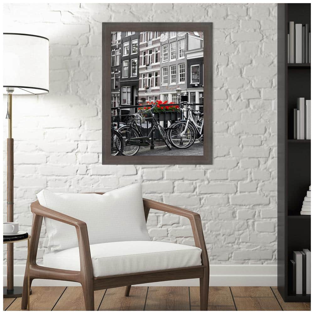 Chocolate Brown Hardwood Wall Picture Frame 30x24