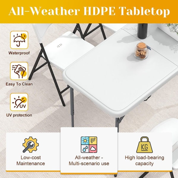TSP FOLDING LOW CHAIR 2脚& LOW TABLE セット SUNVIVI 48 in. Foldable Outdoor Dining Set SK-Z122-3X-HD - The
