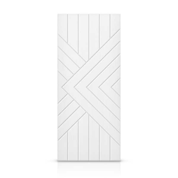 CALHOME 42 in. x 96 in. Hollow Core White Painted Composite MDF Interior Door Slab