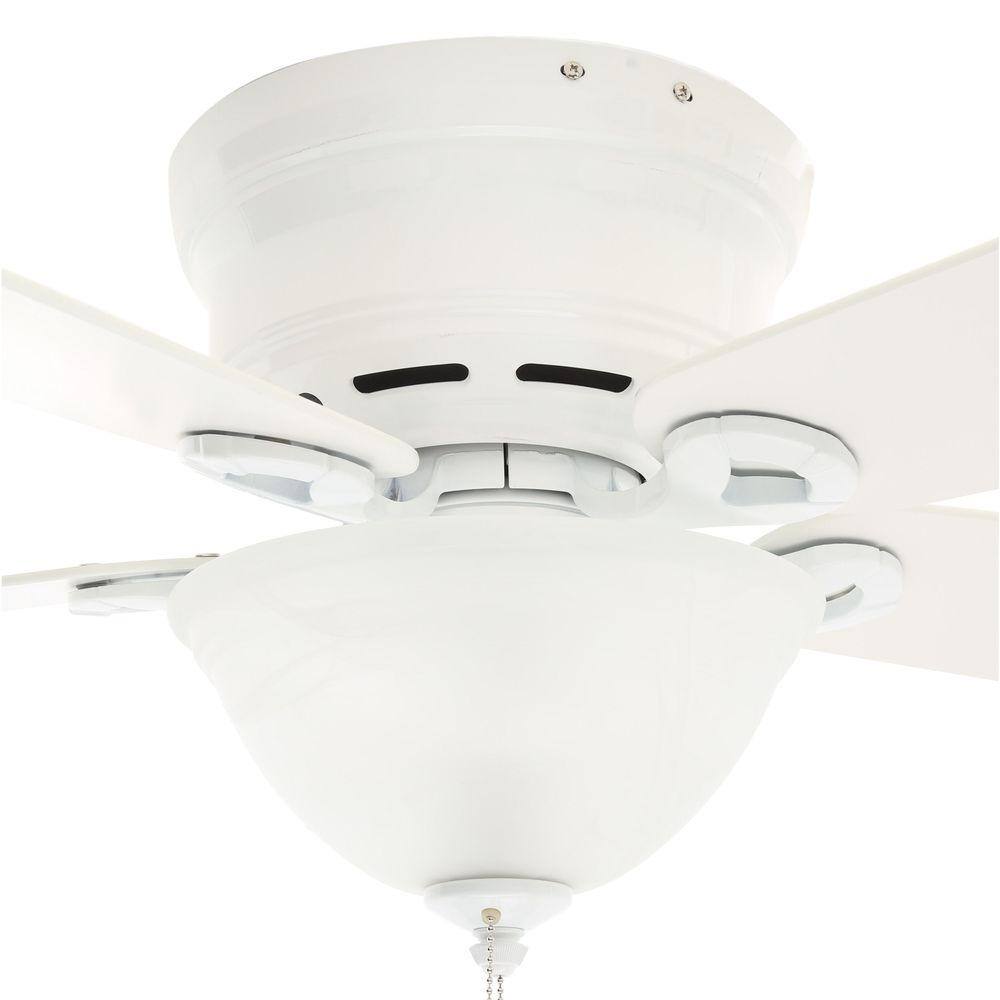 Conroy 42'' Snow White Low Profile Ceiling Fan with LED Light Kit