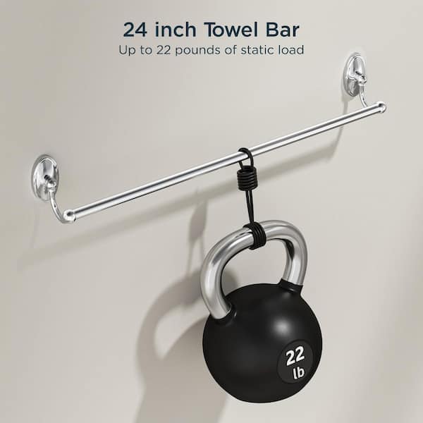 4 -Piece Bath Hardware Set with Included Mounting Hardware in Polished Chrome