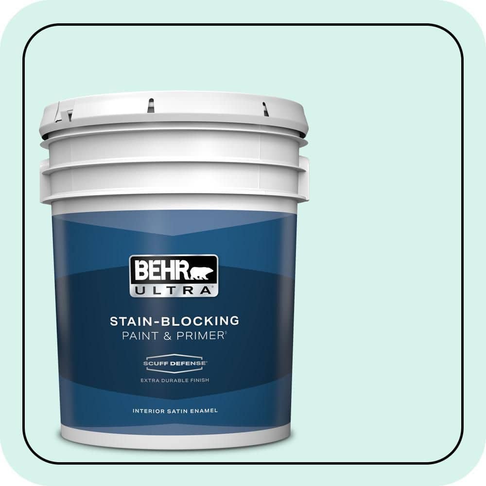 5 gal. #480A-1 Minted Ice Extra Durable Satin Enamel Interior Paint & Primer price history on PriceWatchPro