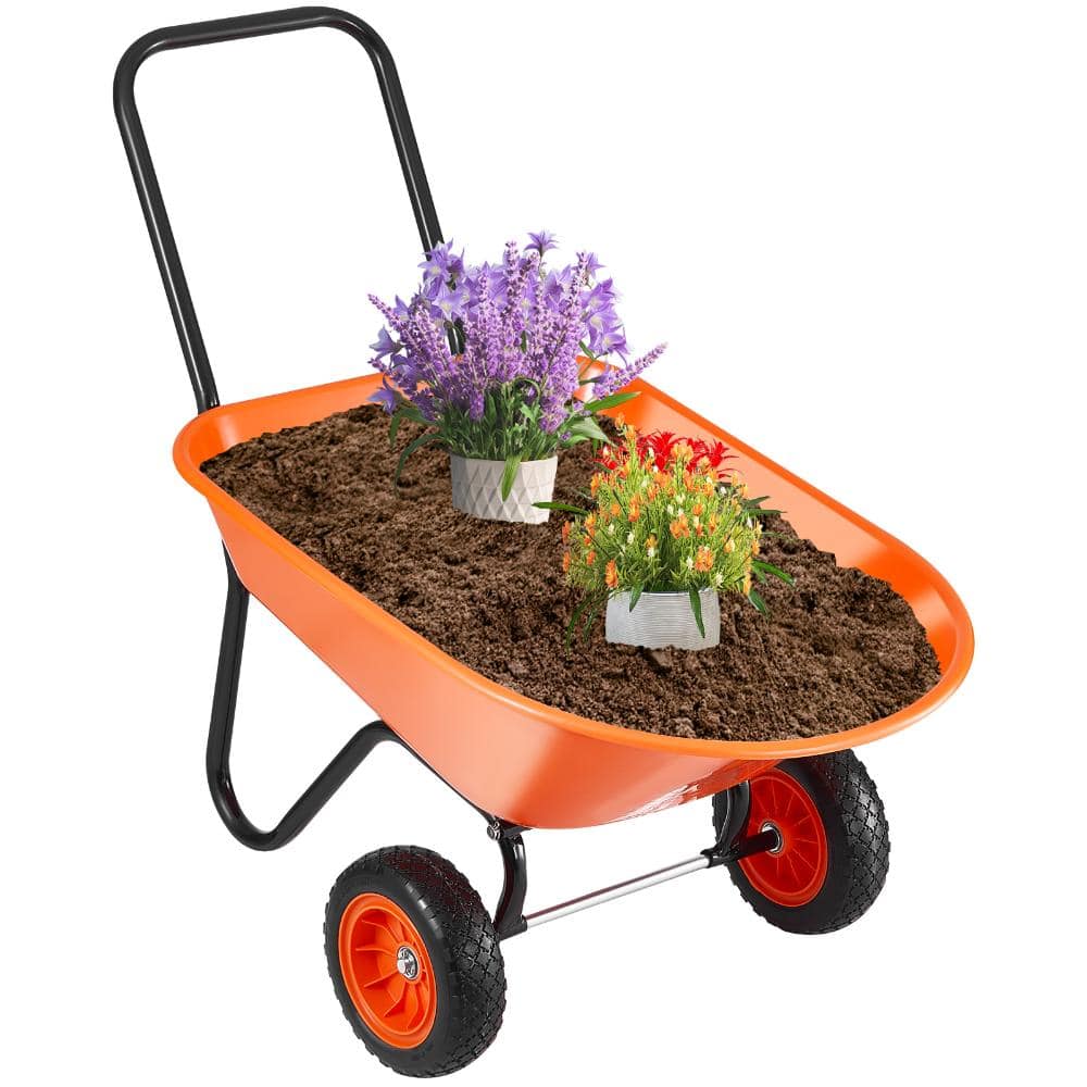 397lbs Capacity 5 Cu.Ft 2-Wheel Garden Dump Cart for Lawn & Yard price history on PriceWatchPro