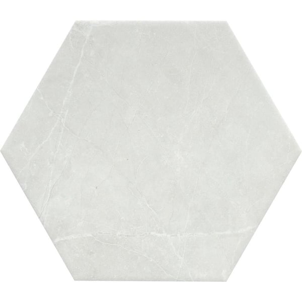 Sterlina Silver 8 in. x 10 in. Matte Porcelain (7.38 sq. ft. /Case)