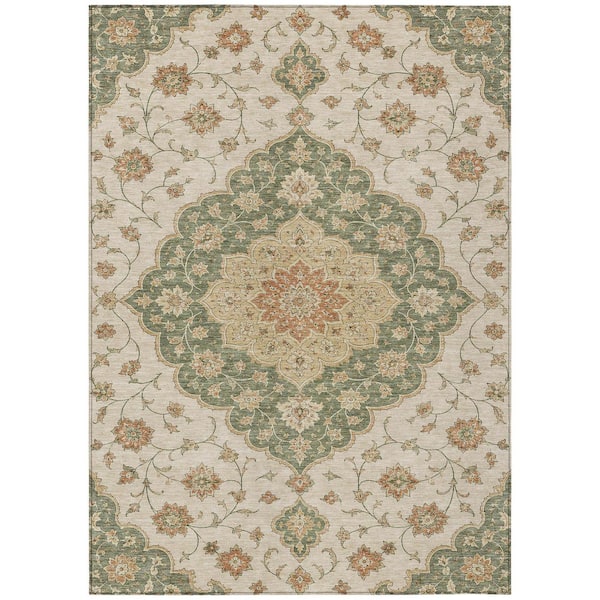 Chantille Machine Washable Indoor/Outdoor Abstract ACN3081 Fern 3 ft. x 5 ft. Area Rug