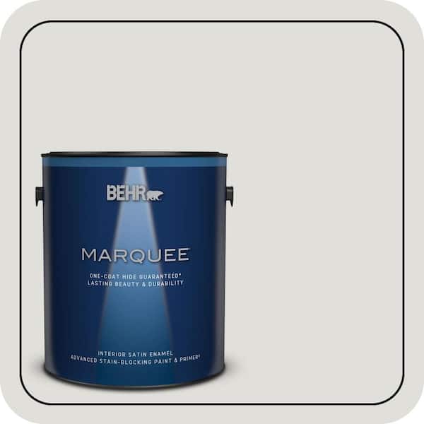 BEHR MARQUEE 1 gal. #MQ3-23 Statuesque One-Coat Hide Satin Enamel Interior Paint & Primer