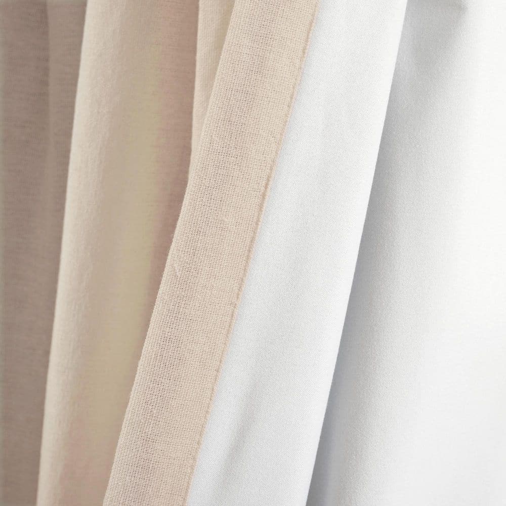 Linen Button Blackout Pleated Window Curtain Panel 40x84
