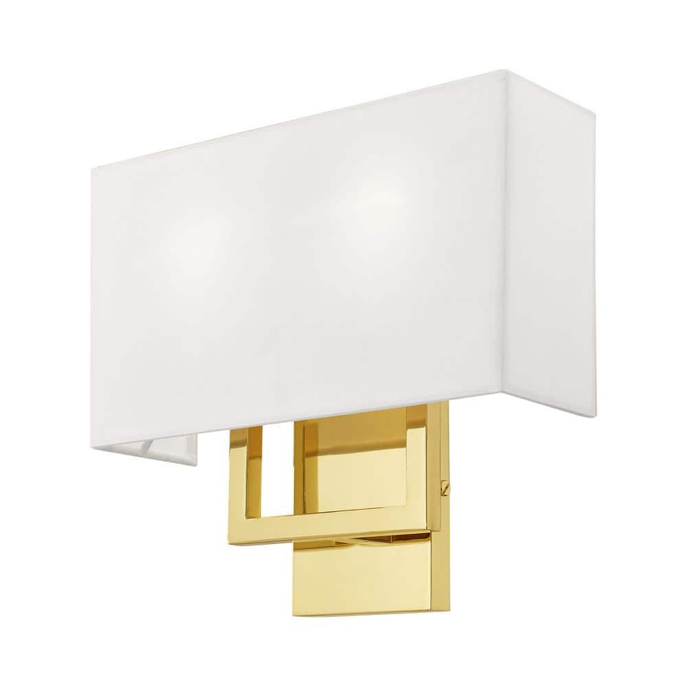 Elegant Pierson Polished Brass 2-Light ADA Wall Sconce