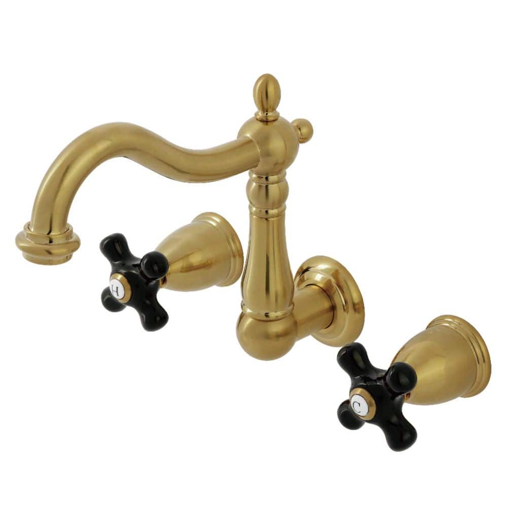 Duchess Double Handle Wall Mount Bathroom Faucet in Brushed Brass price history on PriceWatchPro