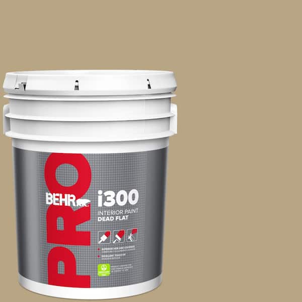 BEHR PRO 5 gal. #HDC-CT-07 Country Cork Dead Flat Interior Paint