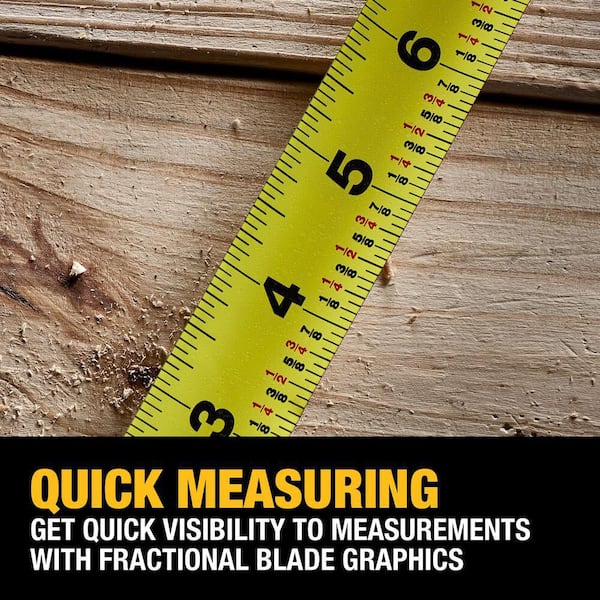DEWALT - 30 ft. x 1-1/8 in. Tape Measure with Finger Brake