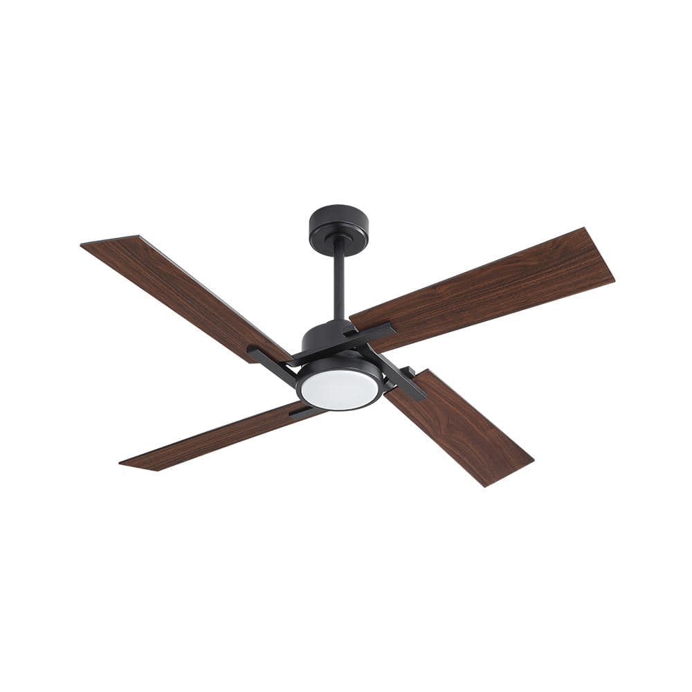 72 In. (6 ft. ) 4 Blades Indoor Ceiling Fan with Integrated LED and Remote, Black price history on PriceWatchPro
