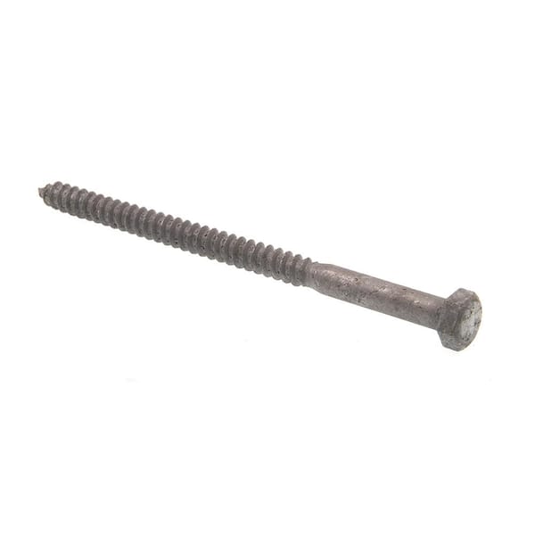 Prime-Line 5/16 in. x 5 in. A307 Grade A Hot Dip Galvanized Steel Hex Lag Screws (50-Pack)