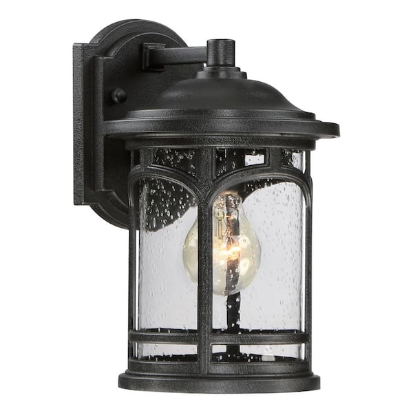 Marblehead 1-Light Black Outdoor Wall Lantern Sconce