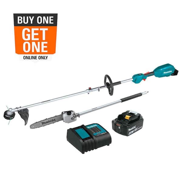 LXT 18V Lithium-Ion Brushless Cordless Couple Shaft Power Head Kit w/String Trimmer & 10 in. Pole Saw Attachments 4.0Ah