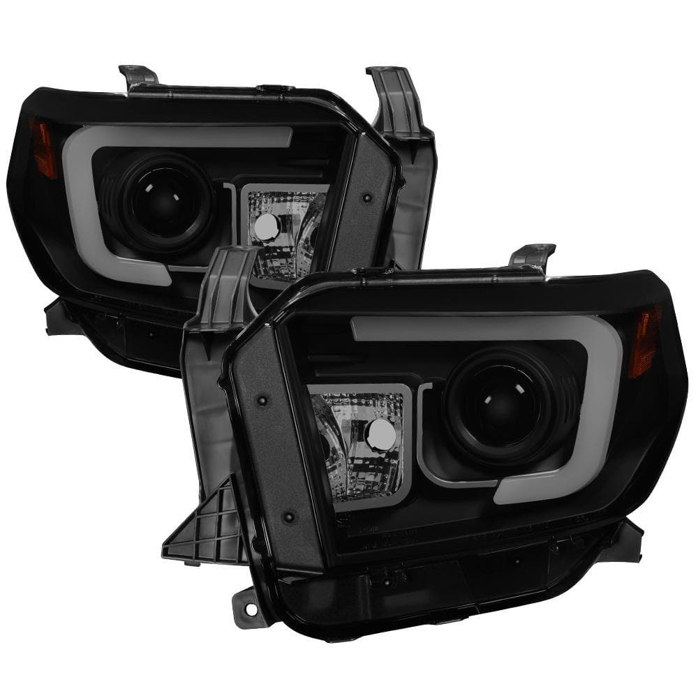 Toyota Tundra 2014-2017 / 2018 Tundra ( will only fit SR and SR5 Model ) Projector Headlights - Light Bar DRL - Blk Smk price history on PriceWatchPro