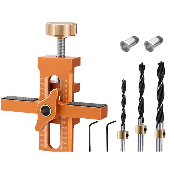 Unbranded Aluminium Alloy 2-in-1 Cabinet Door Installation Jig with Adjustable Positioner for Most Cabinet Doors (1-Pack)