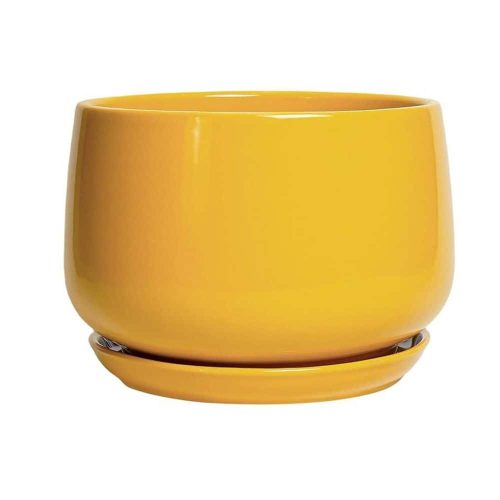 cera pot イエロー Vintage Cera-Met Enamel Yellow Dutch Oven Mustard Butterscotch