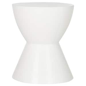 Athena Ivory Round Stone Indoor/Outdoor Accent Table