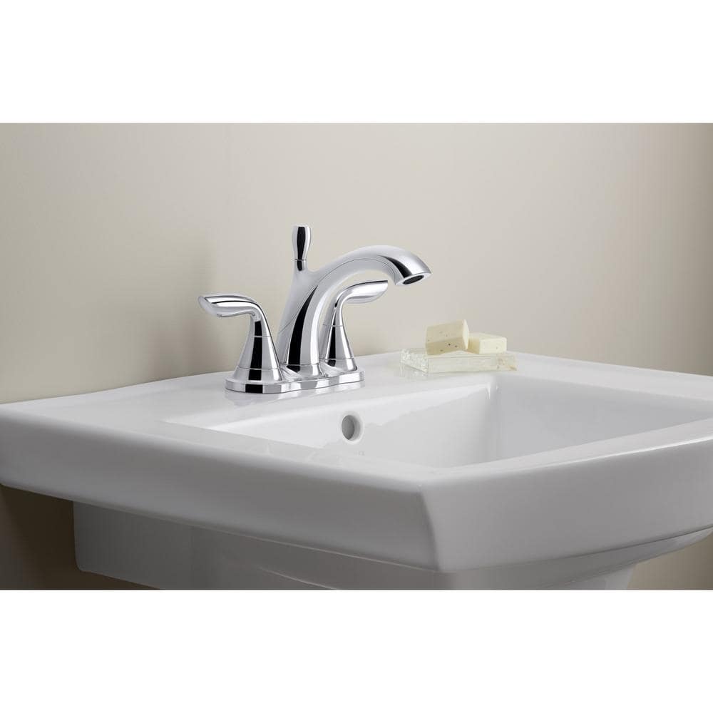 Archer White Ceramic Rectangular Pedestal Sink with Beveled Edges