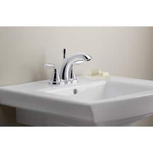 Archer 24 In. Vitreous China Pedestal Sink Basin Only in White with Overflow Drain