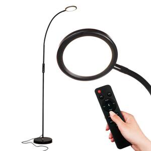 Lavish Home 60 in. LED Natural Full Spectrum Sunlight Gooseneck Floor ...