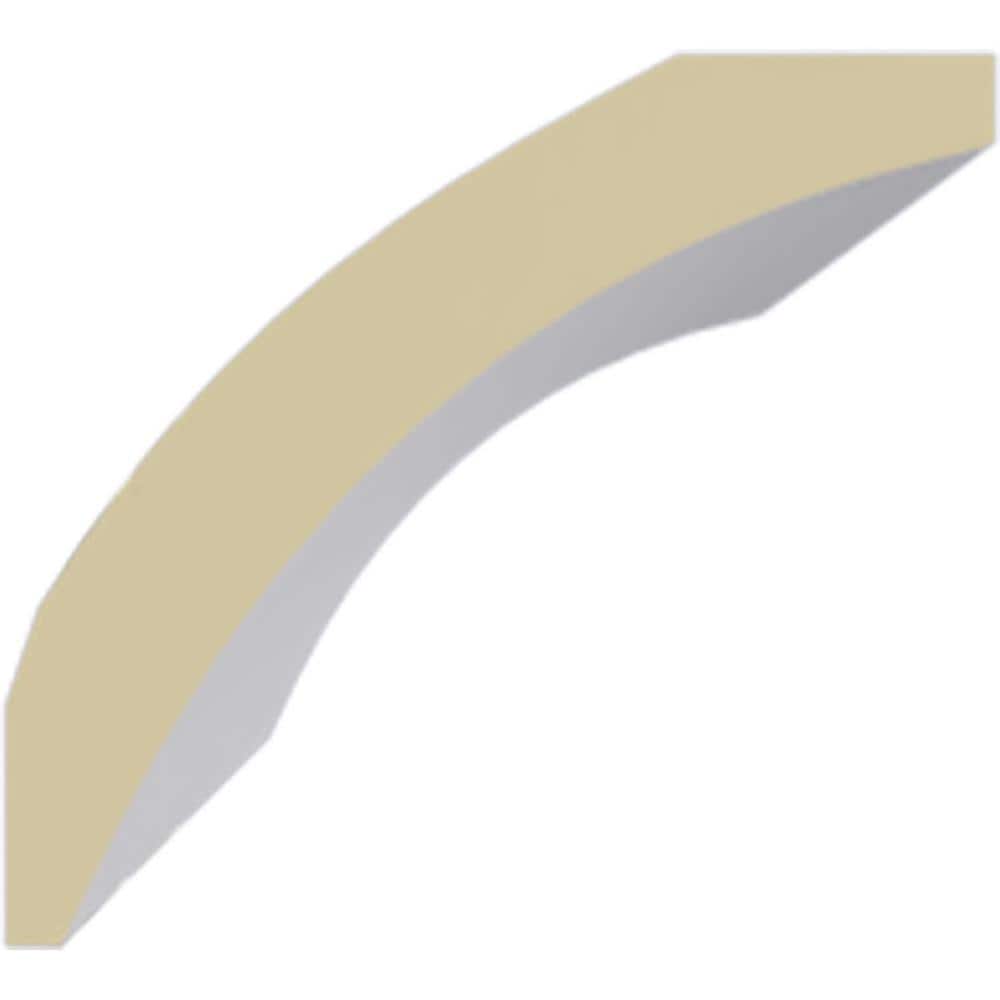Traditional White Polyurethane Crown Moulding 94.5"