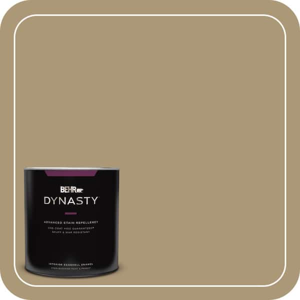 BEHR DYNASTY 1 qt. #ICC-78 Earthenware Eggshell Enamel Interior Stain-Blocking Paint & Primer
