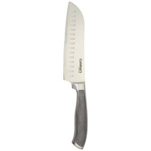 7 in. Stainless Steel Full Tang with Textured Handle Santoku Knife
