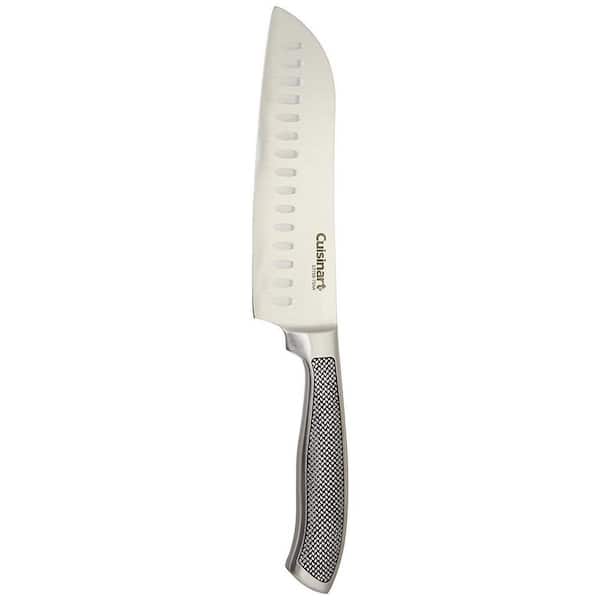 Cuisinart 7 in. Stainless Steel Full Tang with Textured Handle Santoku Knife