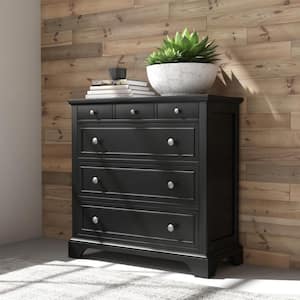 Bedford 4-Drawer Black Chest