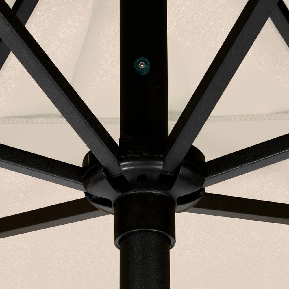 Astella 9-Foot Beige Polyester Market Umbrella with Steel Pole