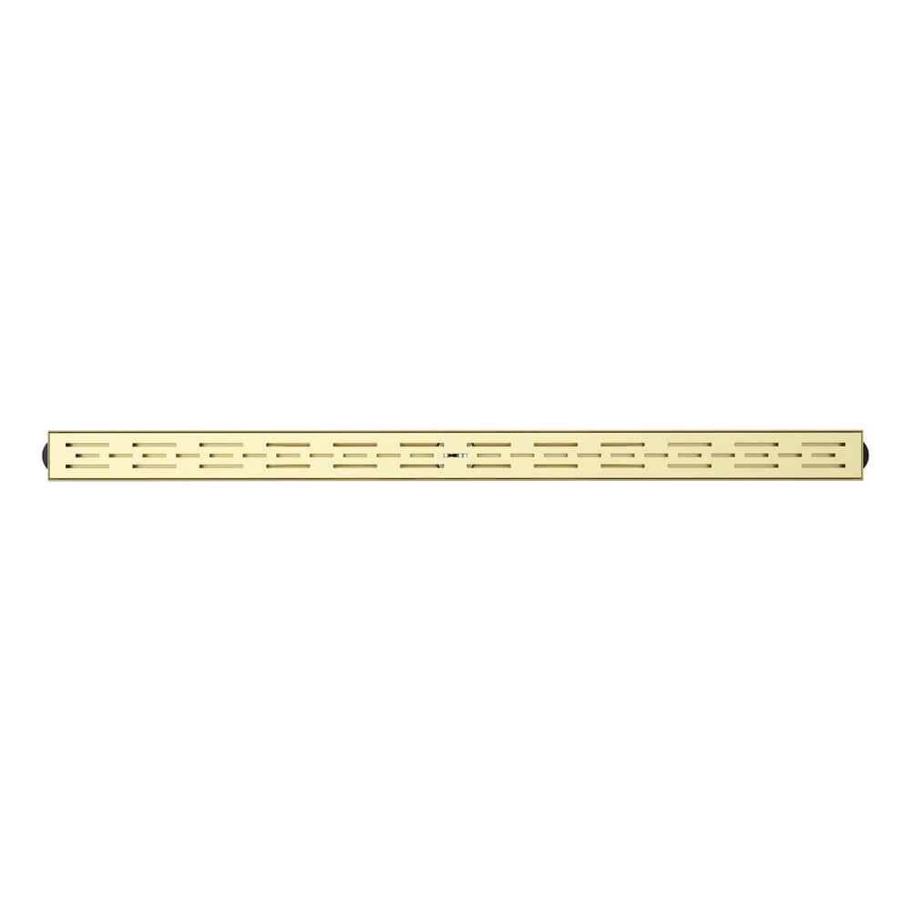 Alliance 48 in. Linear Grate Shower Drain, Brushed Brass price history on PriceWatchPro