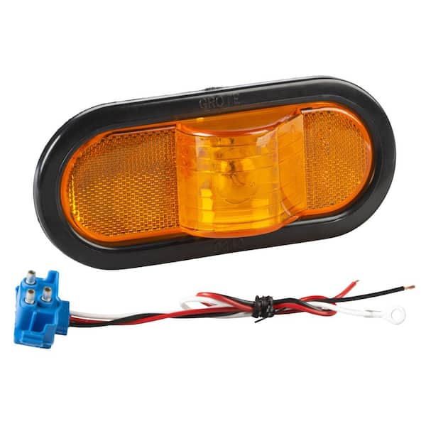 Economy Oval Side Turn Marker Light - Amber Kit (52193 + 92420 + 67090)