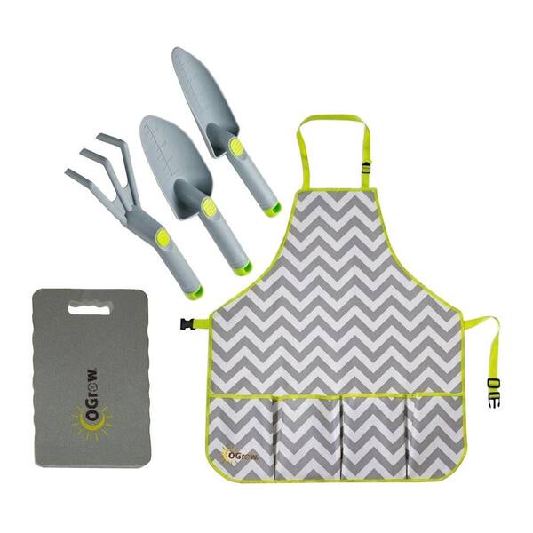 Ogrow 3-Piece Complete Gardening Kit in Grey