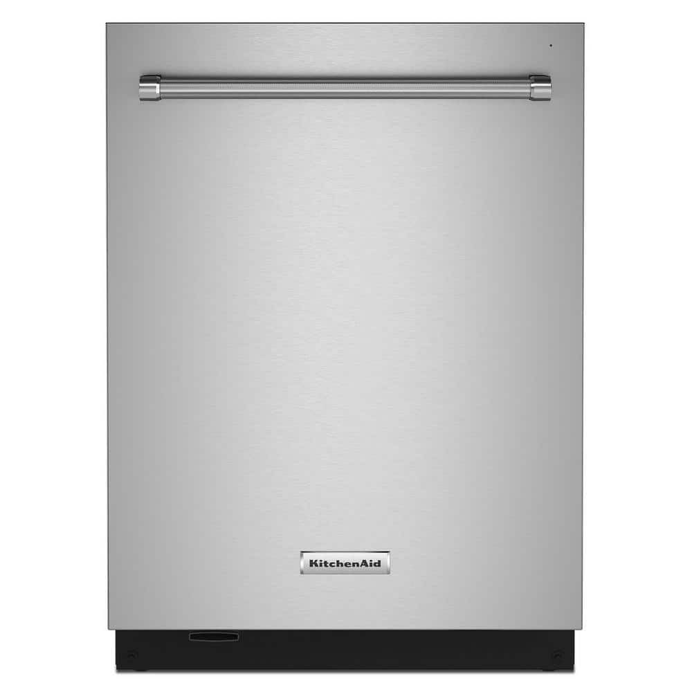 KitchenAid 24 in. PrintShield Stainless Steel Top Control Built-In Tall Tub Dishwasher with Stainless Steel Tub, 44 dBA, Stainless Steel with PrintShieldâ„¢ Finish