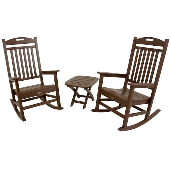 Yacht Club Vintage Lantern 3-Piece Plastic Patio Conversation Set