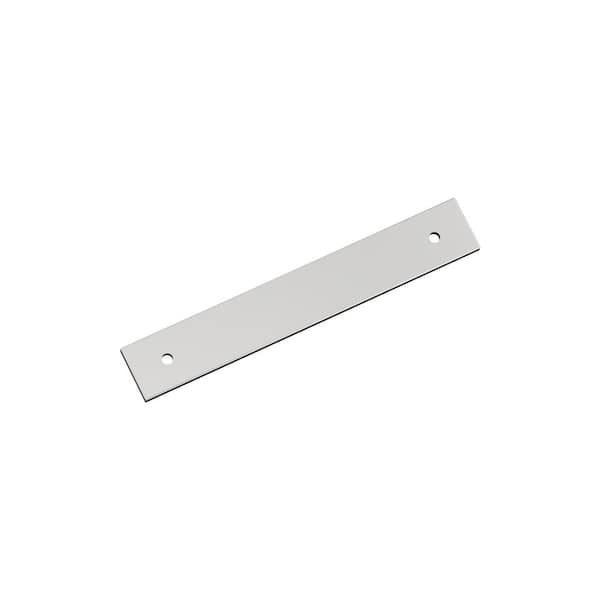 Amerock Ladera 5-1/16 in. Center-to-Center Rectangle Polished Chrome Pull Cabinet Backplate
