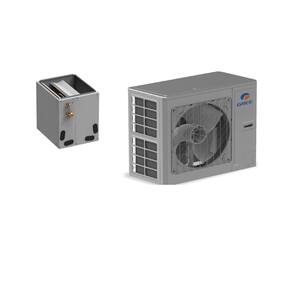 FLEXX 24,000 BTU 2 Ton Whole House Split System Air Conditioner Cased Coil with Heat Pump 230V