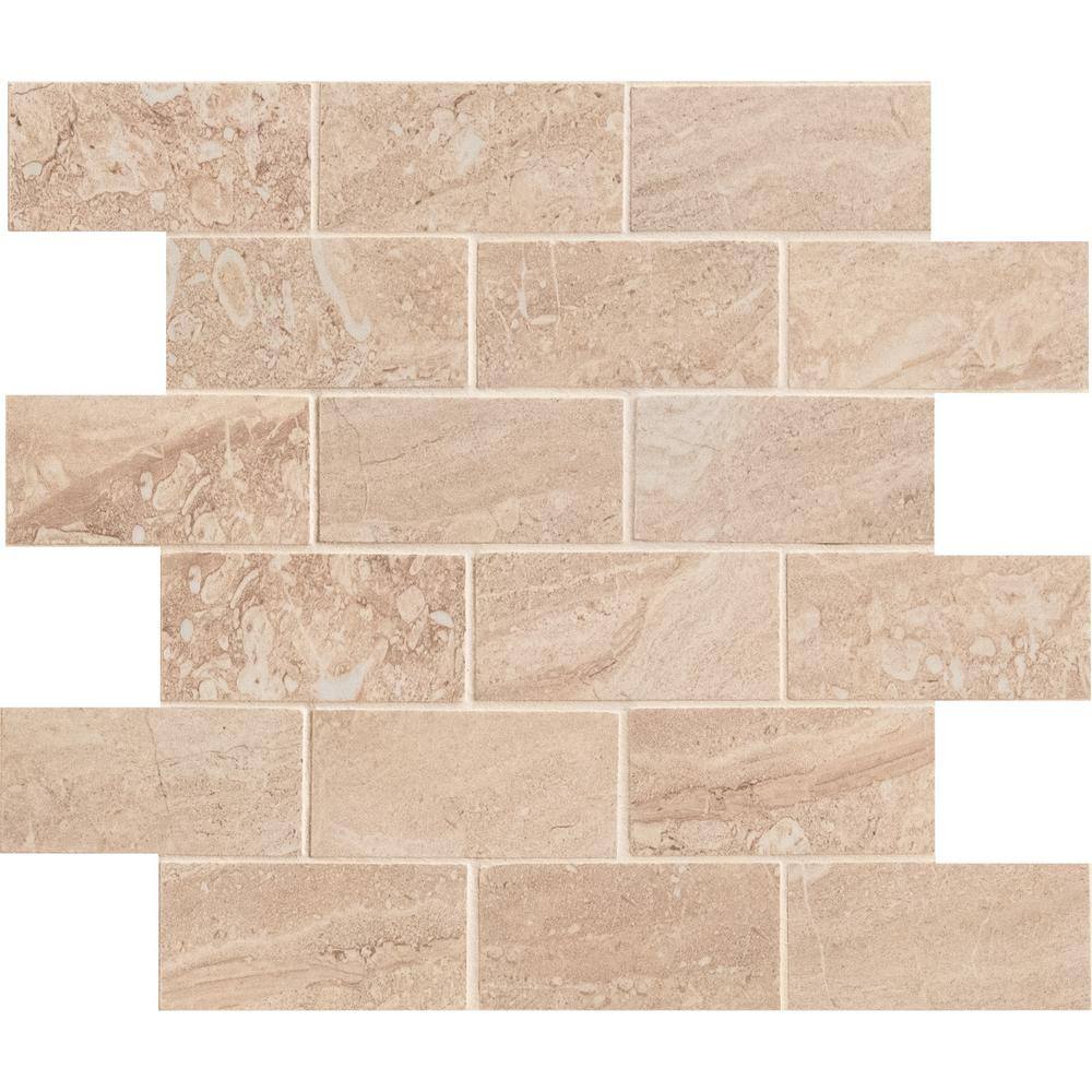 Take Home Tile Sample - Aria Oro 4 in. x 4 in. Polished Porcelain Mosaic Tile price history on PriceWatchPro