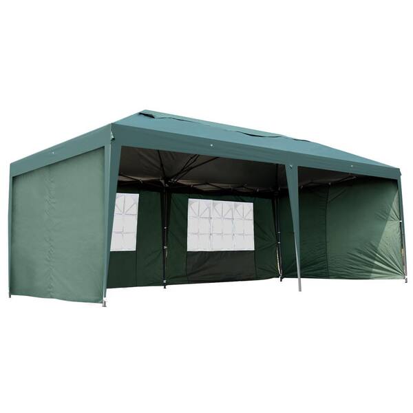 10'x 20' Outdoor Patio EZ Pop UP Wedding Party Tent Gazebo Canopy W/ Carry Bag 