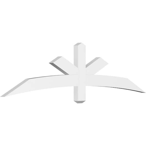 Ekena Millwork Alberta 72 in. W x 18 in. H x 2 in. D Signature Polyurethane Bracket