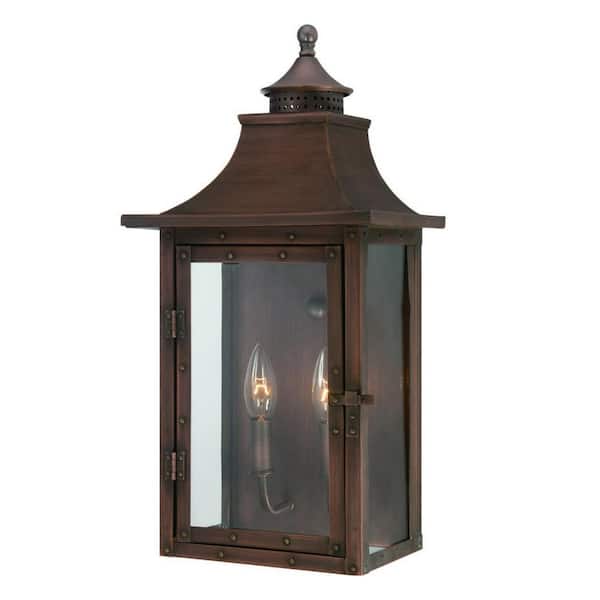Generation Lighting Galena 17 in. H Natural Copper Outdoor