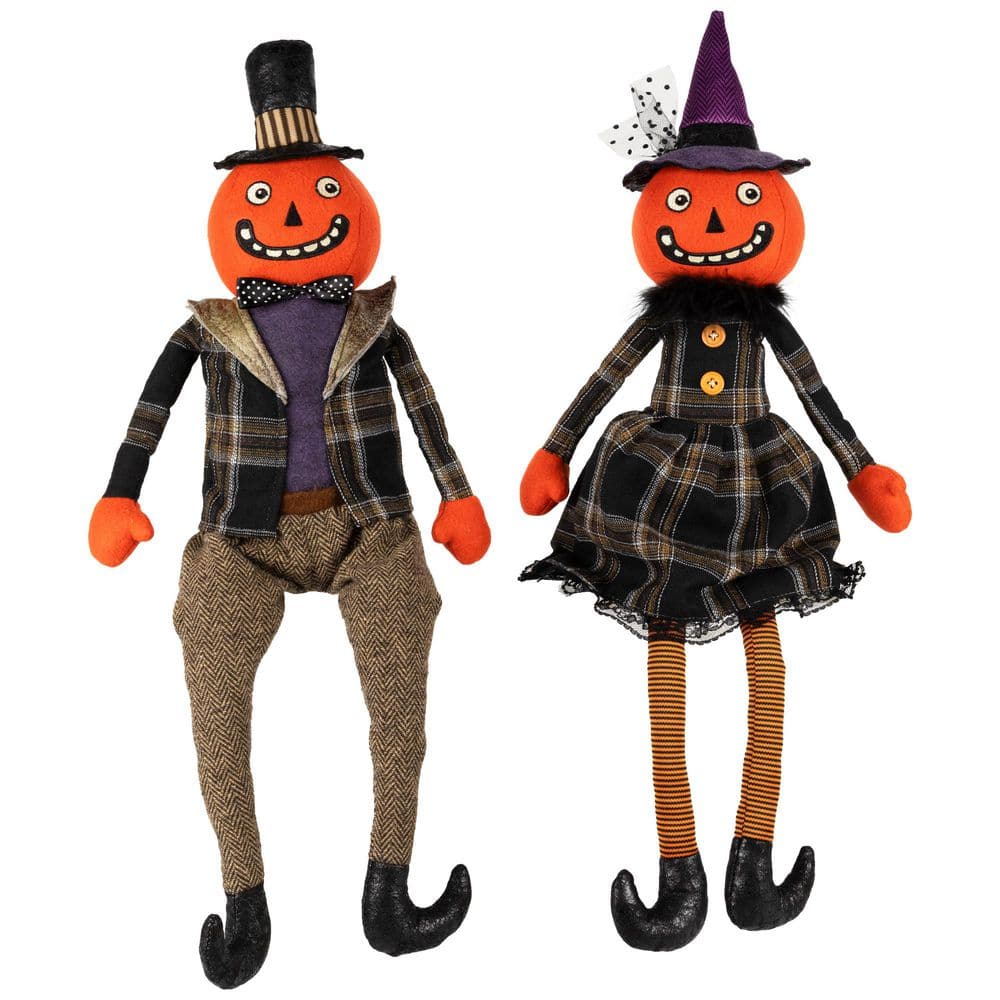 Jack-O-Lantern Couple Halloween Figures - 24 in. - Set of 2 price history on PriceWatchPro